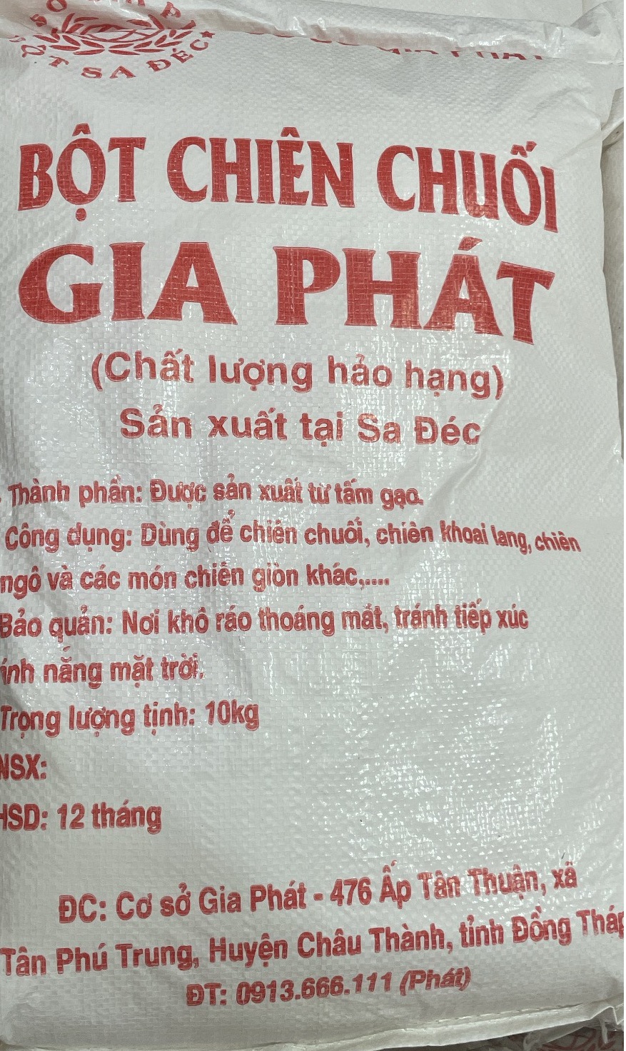 Bột Chuối Chiên Gia Phát 10kg